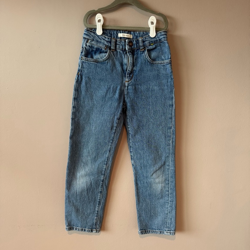 Sissy Boy Girls High Waisted Relaxed Fit Barrel Style Jeans Size 9-10‎ Years